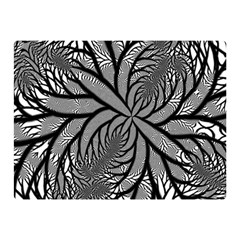 Fractal Symmetry Pattern Network Double Sided Flano Blanket (mini)  by Celenk