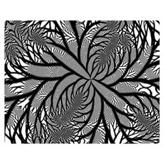 Fractal Symmetry Pattern Network Double Sided Flano Blanket (medium)  by Celenk