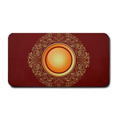 Badge Gilding Sun Red Oriental Medium Bar Mats by Celenk