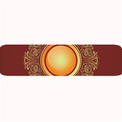 Badge Gilding Sun Red Oriental Large Bar Mats by Celenk