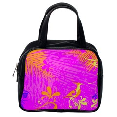 Spring Tropical Floral Palm Bird Classic Handbags (one Side) by Celenk