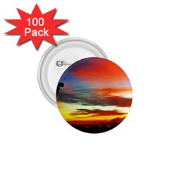 Sunset Mountain Indonesia Adventure 1 75  Buttons (100 Pack)  by Celenk