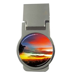 Sunset Mountain Indonesia Adventure Money Clips (round)  by Celenk