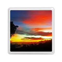 Sunset Mountain Indonesia Adventure Memory Card Reader (square)  by Celenk