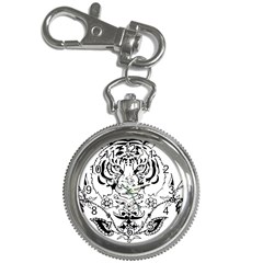 Tiger Animal Decoration Flower Key Chain Watches by Celenk