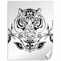 Tiger Animal Decoration Flower Canvas 12  X 16   by Celenk