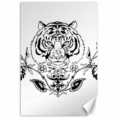 Tiger Animal Decoration Flower Canvas 20  X 30   by Celenk