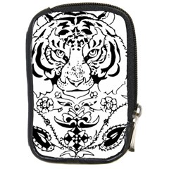 Tiger Animal Decoration Flower Compact Camera Cases by Celenk