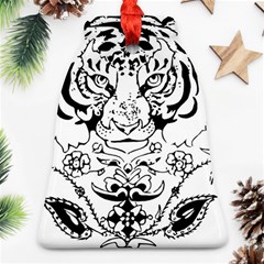 Tiger Animal Decoration Flower Bell Ornament (two Sides) by Celenk