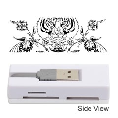 Tiger Animal Decoration Flower Memory Card Reader (stick)  by Celenk