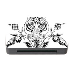 Tiger Animal Decoration Flower Memory Card Reader With Cf by Celenk