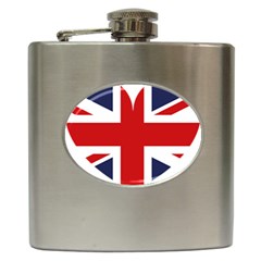 Uk Flag United Kingdom Hip Flask (6 Oz) by Celenk