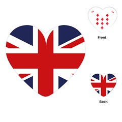 Uk Flag United Kingdom Playing Cards (heart)  by Celenk