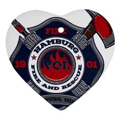 Hamburg, Minn Fire Dept Ornament (heart) by Bigfootshirtshop