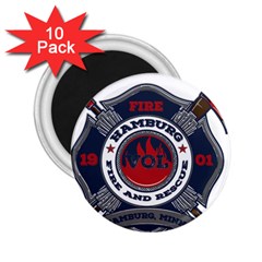 Hamburg, Minn Fire Dept 2 25  Magnets (10 Pack) 