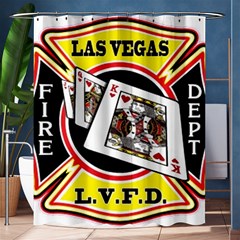 Las Vegas Fire Department Shower Curtain 60  X 72  (medium)  by Bigfootshirtshop