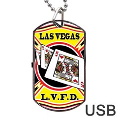 Las Vegas Fire Department Dog Tag Usb Flash (one Side)