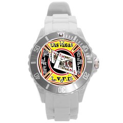 Las Vegas Fire Department Round Plastic Sport Watch (l)