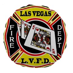 Las Vegas Fire Department Large 18  Premium Round Cushions by Bigfootshirtshop