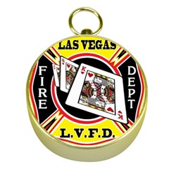 Las Vegas Fire Department Gold Compasses by Bigfootshirtshop