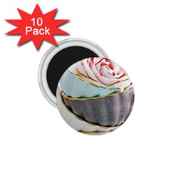 Tea Cups 1 75  Magnets (10 Pack)  by NouveauDesign