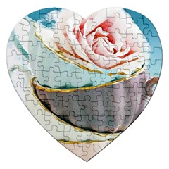 Tea Cups Jigsaw Puzzle (heart) by NouveauDesign