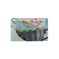 Tea Cups Cosmetic Bag (small)  by NouveauDesign