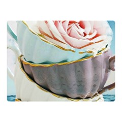 Tea Cups Double Sided Flano Blanket (mini)  by NouveauDesign