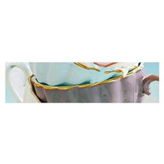 Tea Cups Satin Scarf (oblong) by NouveauDesign