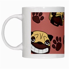 Happy Pugs White Mugs