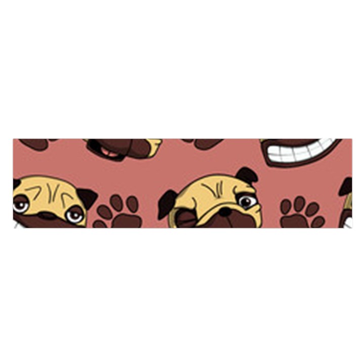 Happy Pugs Satin Scarf (Oblong)