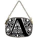 Alphabet Calligraphy Font A Letter Chain Purses (One Side)  Front