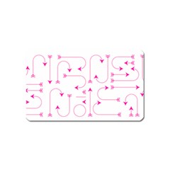 Arrows Girly Pink Cute Decorative Magnet (name Card) by Celenk