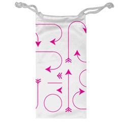 Arrows Girly Pink Cute Decorative Jewelry Bag by Celenk