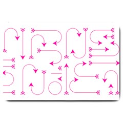 Arrows Girly Pink Cute Decorative Large Doormat  by Celenk