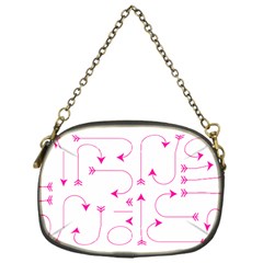 Arrows Girly Pink Cute Decorative Chain Purses (one Side)  by Celenk