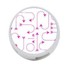 Arrows Girly Pink Cute Decorative 4-port Usb Hub (two Sides)  by Celenk