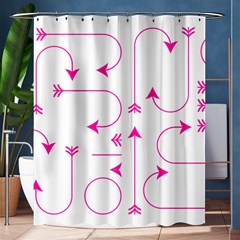 Arrows Girly Pink Cute Decorative Shower Curtain 60  X 72  (medium)  by Celenk