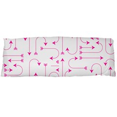 Arrows Girly Pink Cute Decorative Body Pillow Case (dakimakura) by Celenk