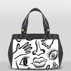 Anatomy Icons Shapes Ear Lips Office Handbags by Celenk