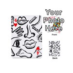 Anatomy Icons Shapes Ear Lips Playing Cards 54 (Mini)  Front - Heart4