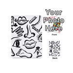 Anatomy Icons Shapes Ear Lips Playing Cards 54 (Mini)  Front - Club4