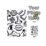 Anatomy Icons Shapes Ear Lips Playing Cards 54 (Mini)  Front - Club7