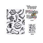 Anatomy Icons Shapes Ear Lips Playing Cards 54 (Mini)  Back