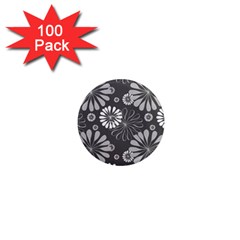 Floral Pattern Floral Background 1  Mini Magnets (100 Pack)  by Celenk