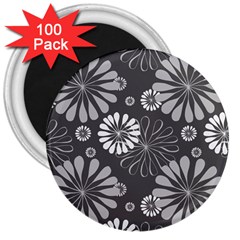 Floral Pattern Floral Background 3  Magnets (100 Pack) by Celenk