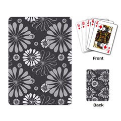 Floral Pattern Floral Background Playing Card by Celenk