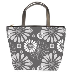 Floral Pattern Floral Background Bucket Bags by Celenk