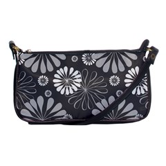 Floral Pattern Floral Background Shoulder Clutch Bags by Celenk