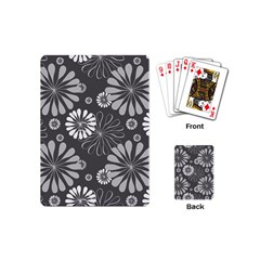 Floral Pattern Floral Background Playing Cards (mini)  by Celenk